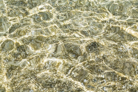clear ocean water surface with reflections for backgrounds の写真素材