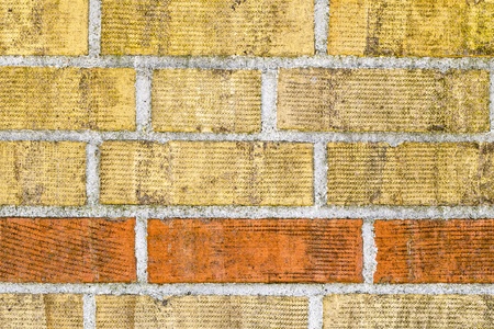 Old brick wall pattern closeup.の写真素材