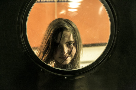 girl,teenager,window,portrait,smiling