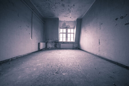 empty dirty grunge interior with vintage color filter.の写真素材