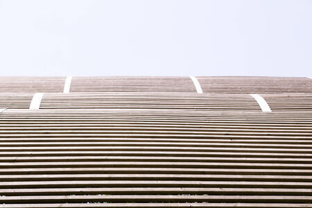 line pattern of a wooden roofの写真素材