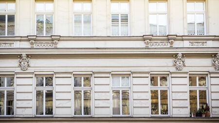 facade of an old house in Berlin Kreuzbergの写真素材