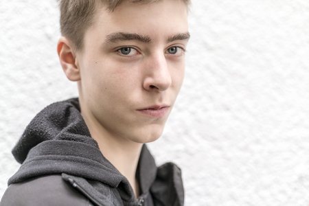 portrait of a smiling young manの写真素材