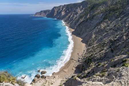 Ammos beach on Kefalonia Greeceの写真素材