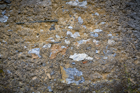 cob wall with stones, for backgroundsの写真素材