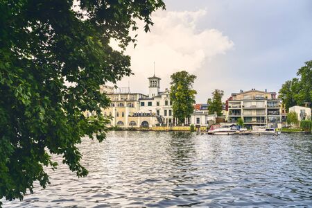 old brewery on the Mueggelspree in Friedrichshagen, Berlinの写真素材