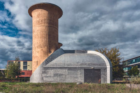 historic Berlin building, old engine test bench, Adlershofの写真素材