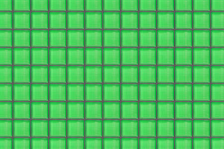 Background image with green backlit glass blocksの写真素材