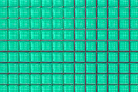 Background image with green backlit glass blocksの写真素材