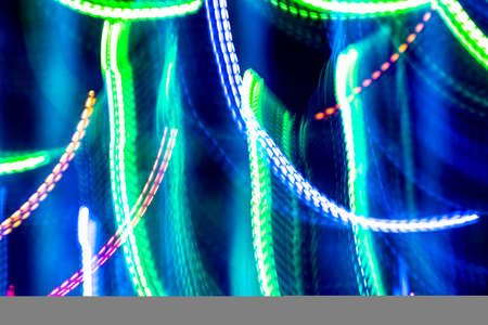 Defocused Image abstract background of moving colorful lights.の写真素材