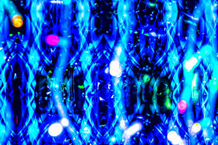 Defocused Image abstract background of moving colorful lights.の写真素材