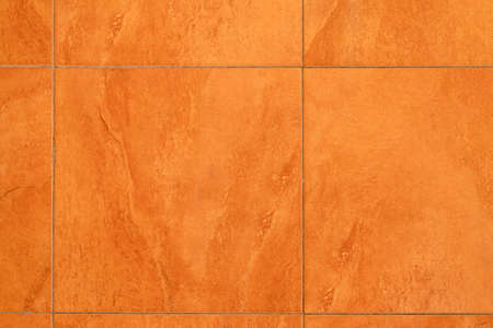 Orange square ceramic tiles.  Abstract Texture Background.の写真素材