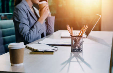 Business Consulting meeting working and brainstorming new business project finance investment...