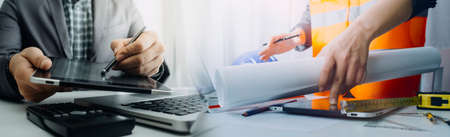 Medicine doctor touching tablet. Medical technology and futuristic concept.