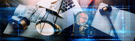 Medicine doctor hand working on a patients x-ray scans digital healthcare and connection with modern...