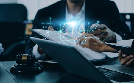 Lawsuit and justice concept, Lawyer working with partner at law