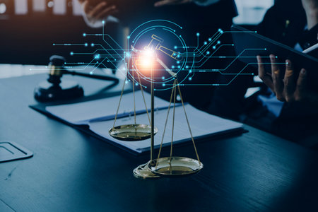 Lawsuit and justice concept, Lawyer working with partner at law