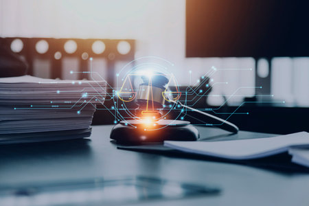 Lawsuit and justice concept, Lawyer working with partner at law