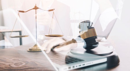 justice and law concept.Male judge Consultation and legal concepts, lawyers,
