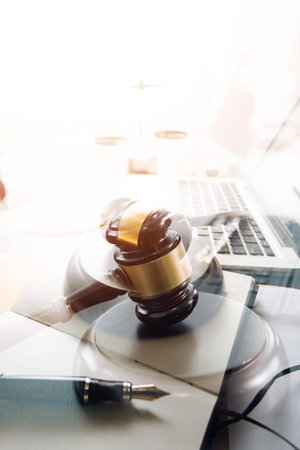 justice and law concept.Male judge Consultation and legal concepts, lawyers,