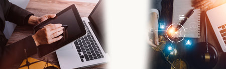 Business woman start up small business entrepreneur SME success .freelance woman working at home...