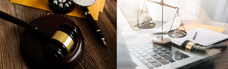 Online sales ideas for work at home. Asian man is answering phone calls. To accept orders from...
