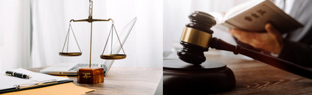 Double exposure of healthcare And Medicine concept. Doctor and modern virtual screen interface, blurred background.の写真素材