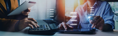 Online business contract Electronic signature, e-signing, digital document management, paperless...