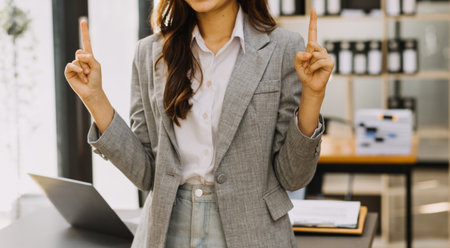 Businessman and team analyzing financial statement Finance task. with smart phone and laptop and tablet. Wealth management conceptの写真素材