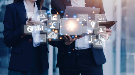 Digital transformation technology strategy, digitization and digitalization of business processes...