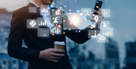 Digital transformation technology strategy, digitization and digitalization of business processes...