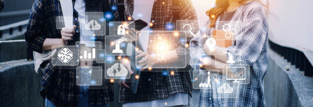Digital transformation technology strategy, digitization and digitalization of business processes...