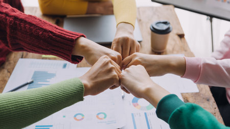 Businesswoman handshake and business people. Successful business handshake concept.の写真素材