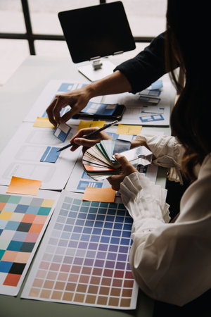 UX UI and Programming development technology.の写真素材