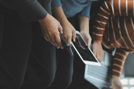 Close up of woman hand using credit card and laptop for payment and online shopping, Online shopping, payments digital banking, E-commerce concept.の写真素材