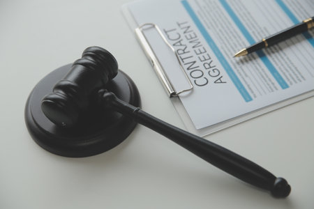 female lawyers working at the law firms. Judge gavel with scales of justice. Legal law, lawyer, advice and justice concept.の写真素材