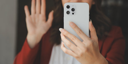 Financial Business woman analyze the graph of the company's performance to create profits and growth, Market research reports and income statistics, data,repotr,Financial and Accounting concept.の写真素材