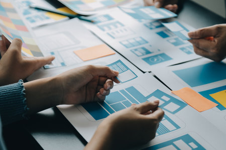 UX UI and Programming development technology.の写真素材