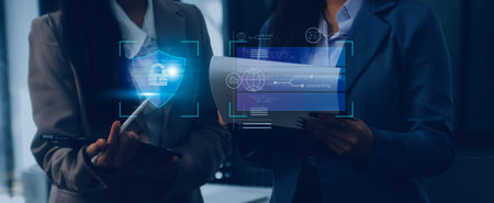 User authentication system with username and password, cybersecurity concept, information security...