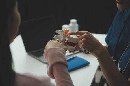 Medicaltest vaccine research and development concept. Scientist team in laboratory study and Diagnosis of diseases for Model Internal organ sample of antibody.の写真素材