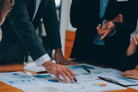 Business People Entrepreneurs Teams are Meeting Discussing and Problem Solving Together Their...