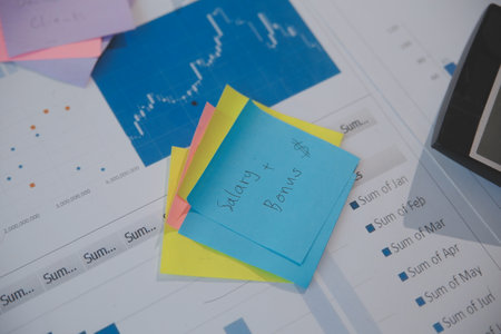 businessman working data document graph chart report marketing research development planning management strategy analysis financial accounting. Business office concept.の写真素材