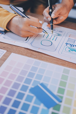 UX UI and Programming development technology.の写真素材