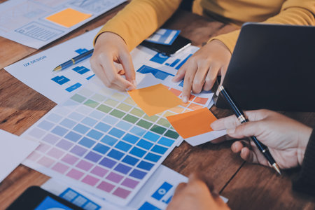 UX UI and Programming development technology.の写真素材