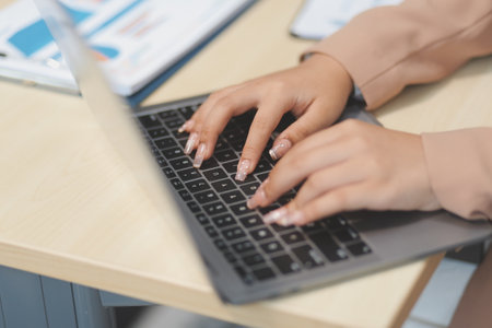 business documents businessman check legal document review Prepare documents or analysis reports, tax items, accounting documents, data contracts, office partner agreements.の写真素材