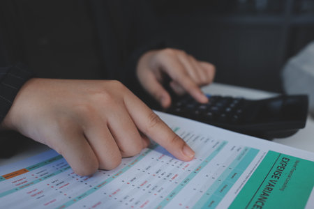 Team of business people are meeting to analyze data for marketing plan,Market research reports and income statistics, Financial and Accounting concept.の写真素材