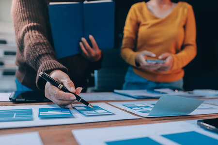 UX UI and Programming development technology.の写真素材