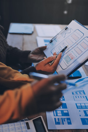 UX UI and Programming development technology.の写真素材