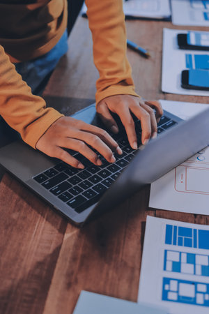 UX UI and Programming development technology.の写真素材