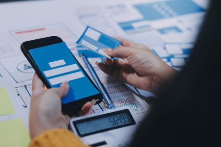 UX UI and Programming development technologyの写真素材